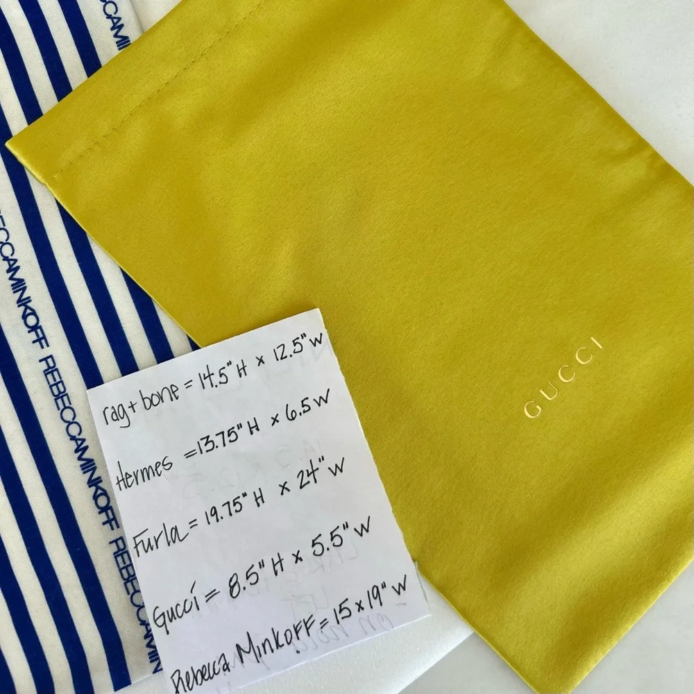 Assortment of Designer Dust Bag Collection
